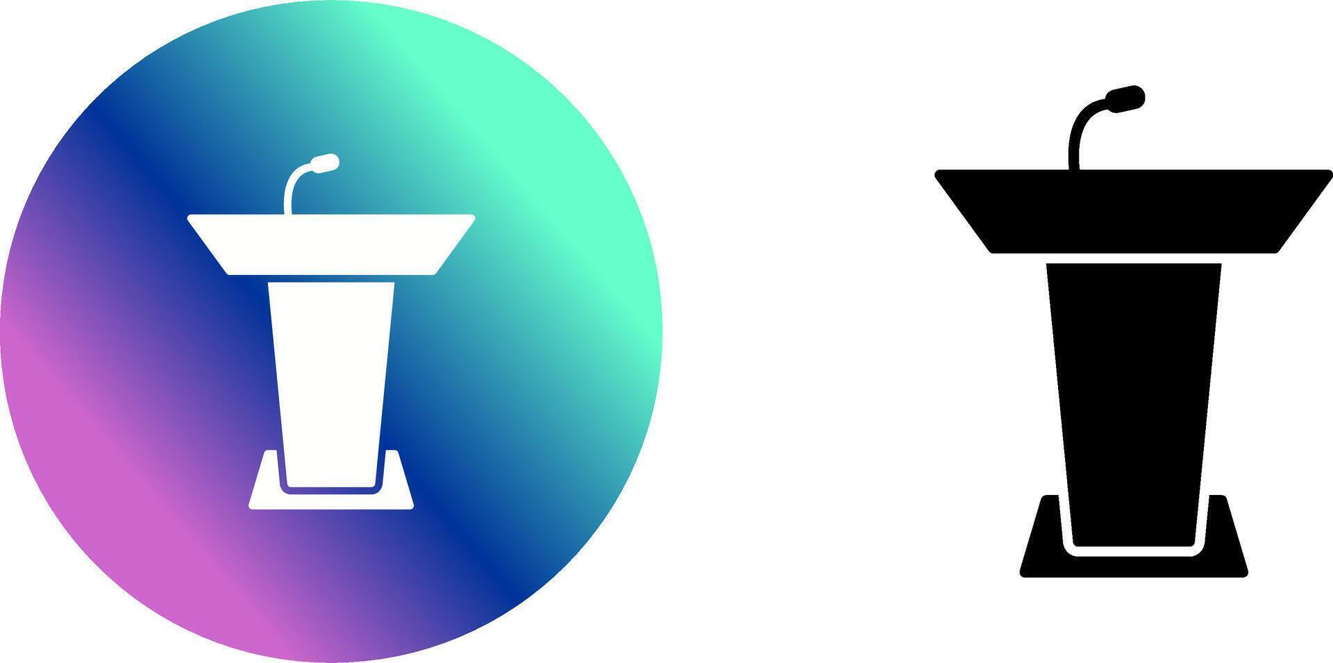 Podium Icon Design vector