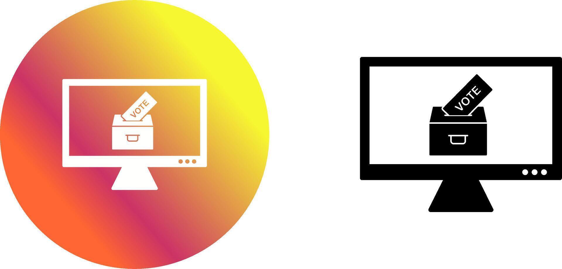 Online Vote Icon Design vector