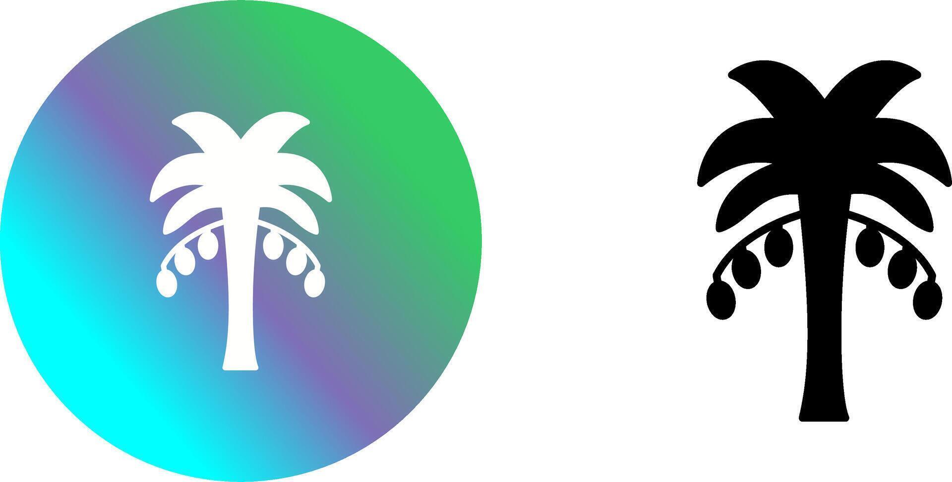 Coconut trees Icon Design vector