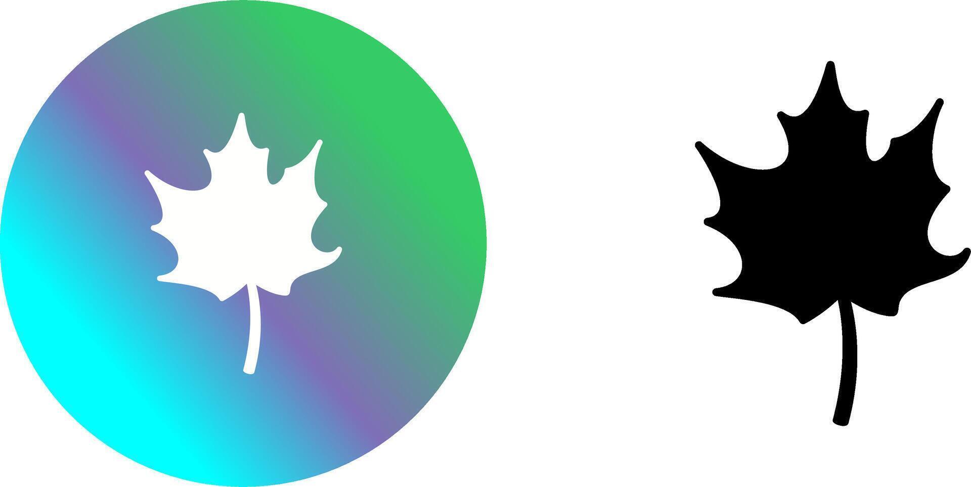 Autumn Leaf Icon Design vector