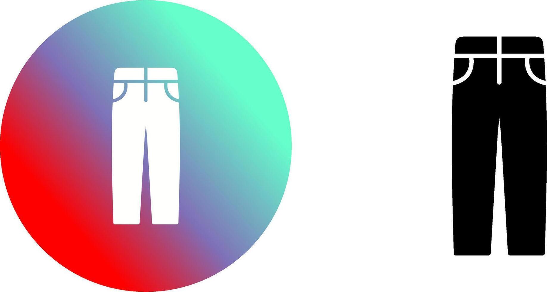 Men's Pants Icon Design vector