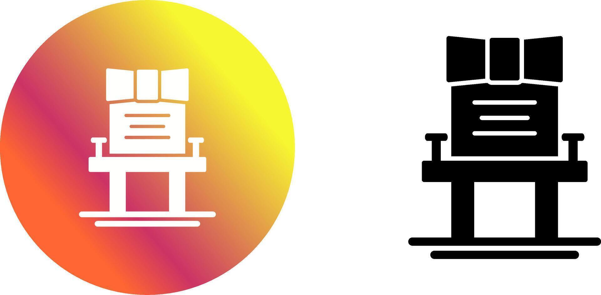 Chair Icon Design vector