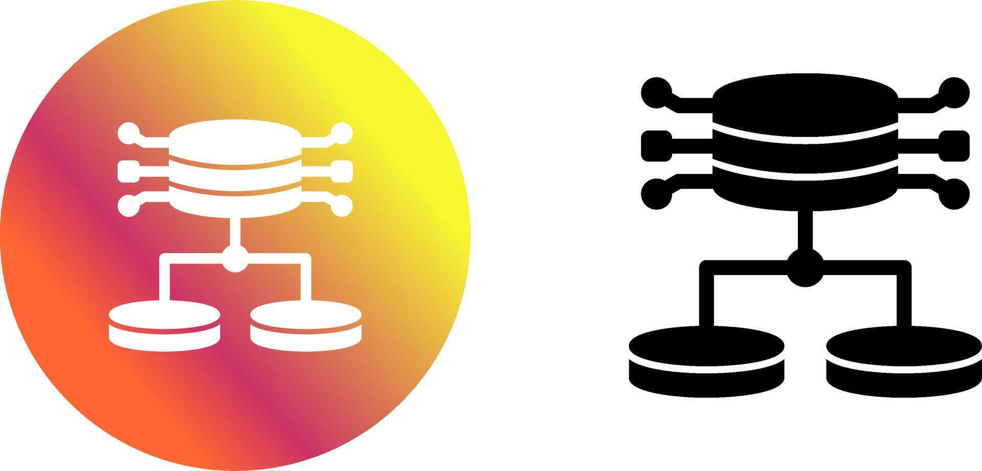 Structured Data Icon Design vector