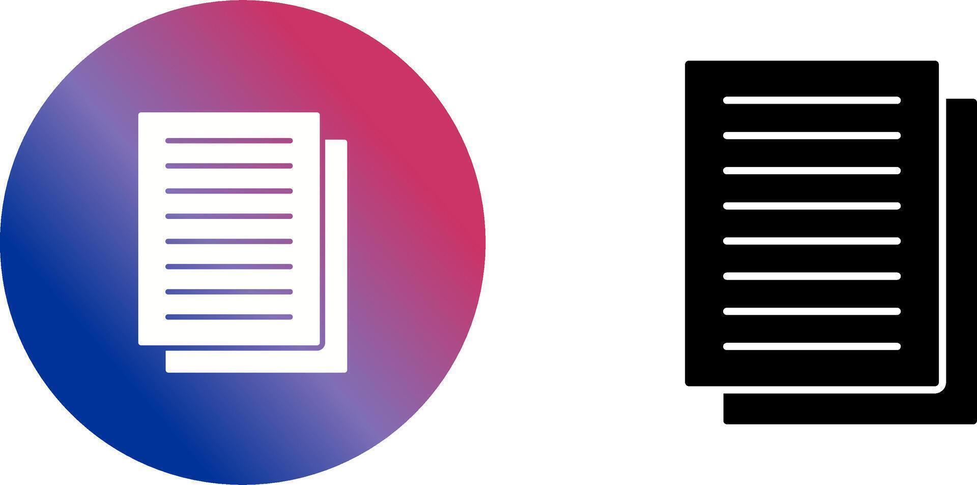 Document Icon Design vector