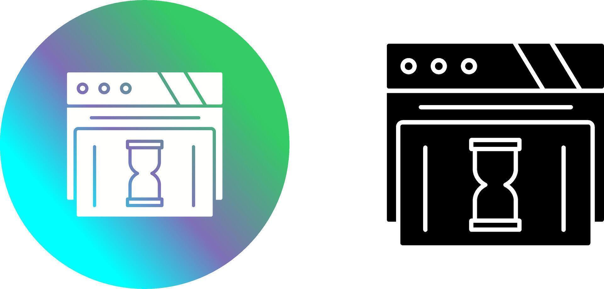 Waiting Icon Design vector