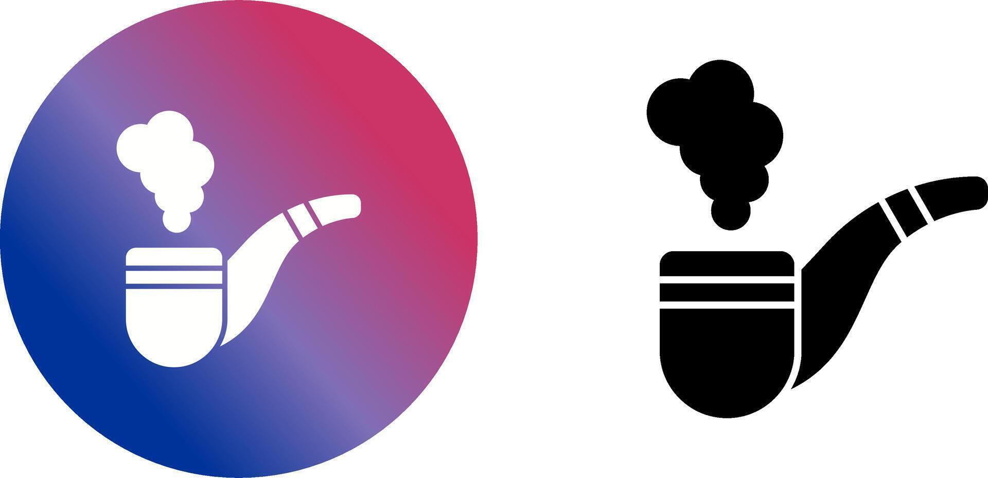 Smoke Pipe Icon Design vector