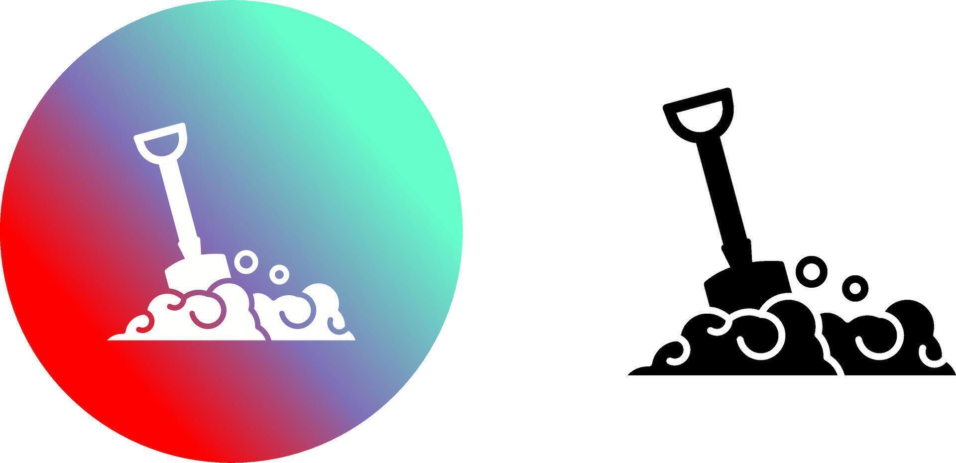 Shovel Icon Design vector