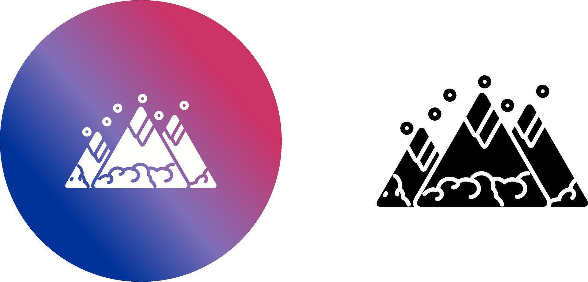 Mountain Icon Design vector