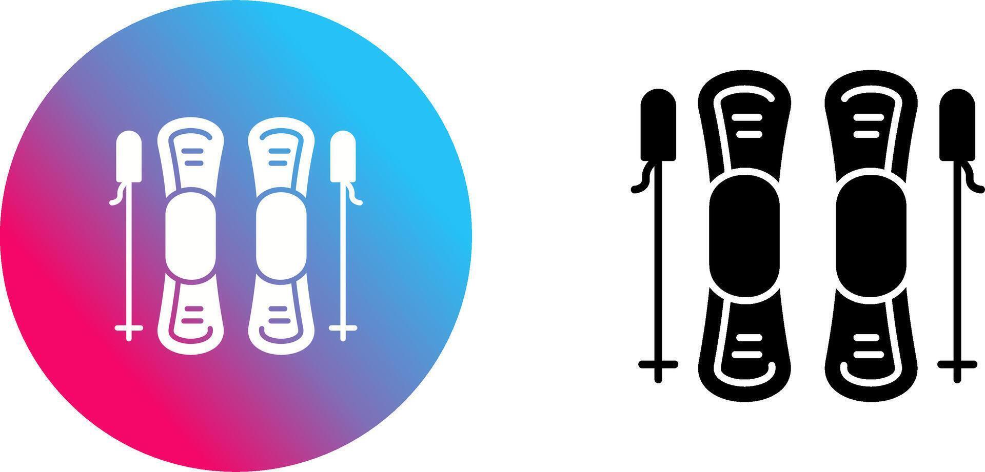 Ski Icon Design vector