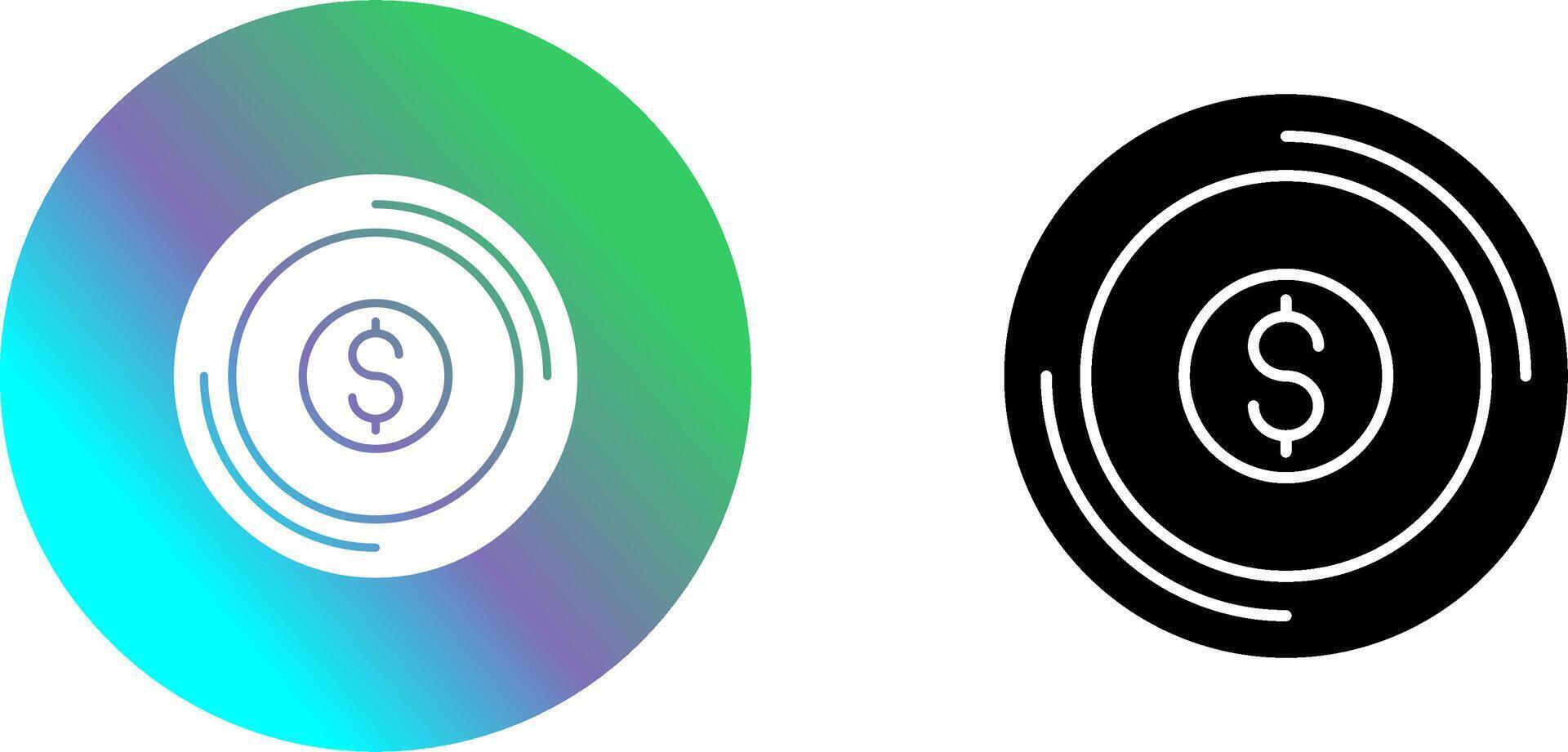 Coin Icon Design vector