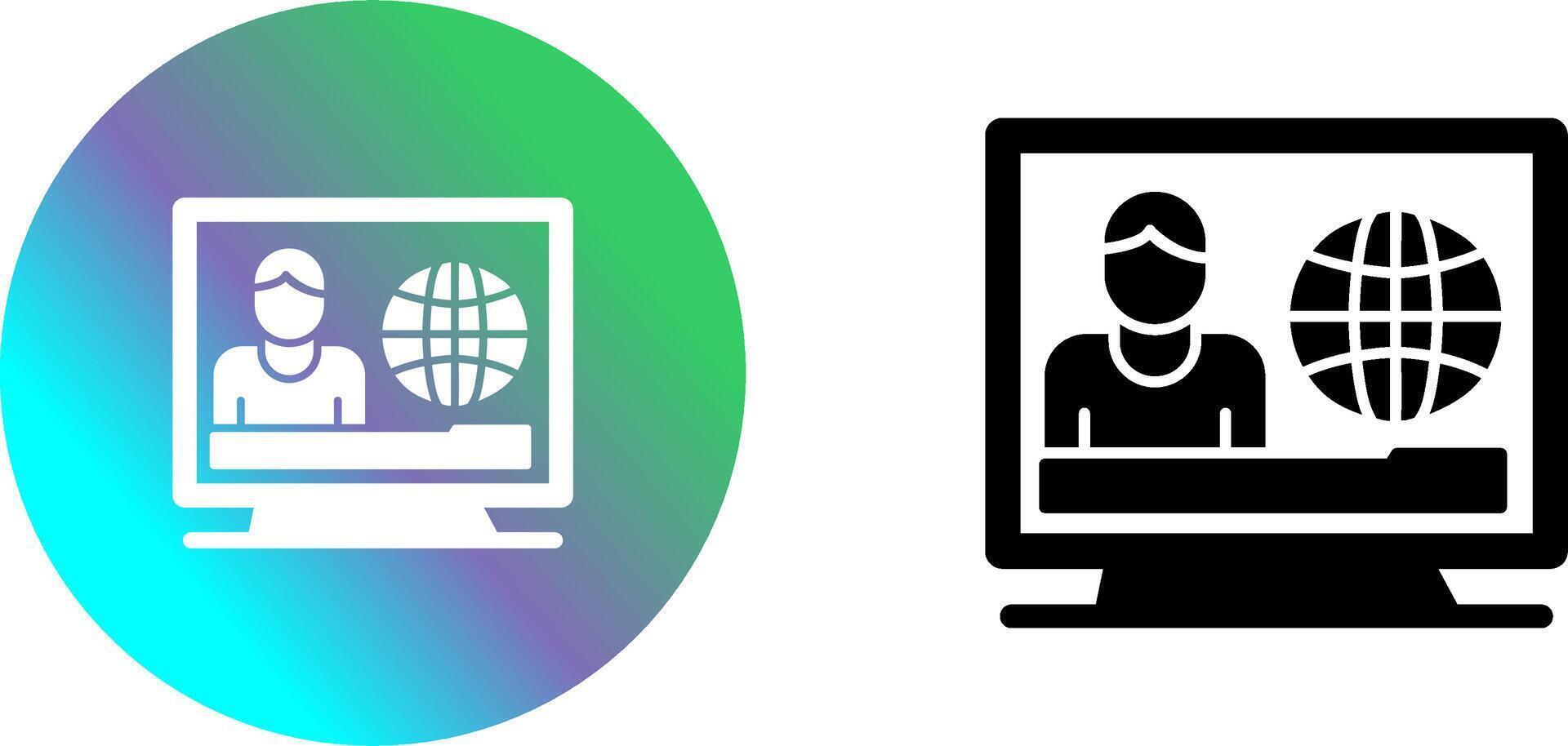 T News Icon Design vector