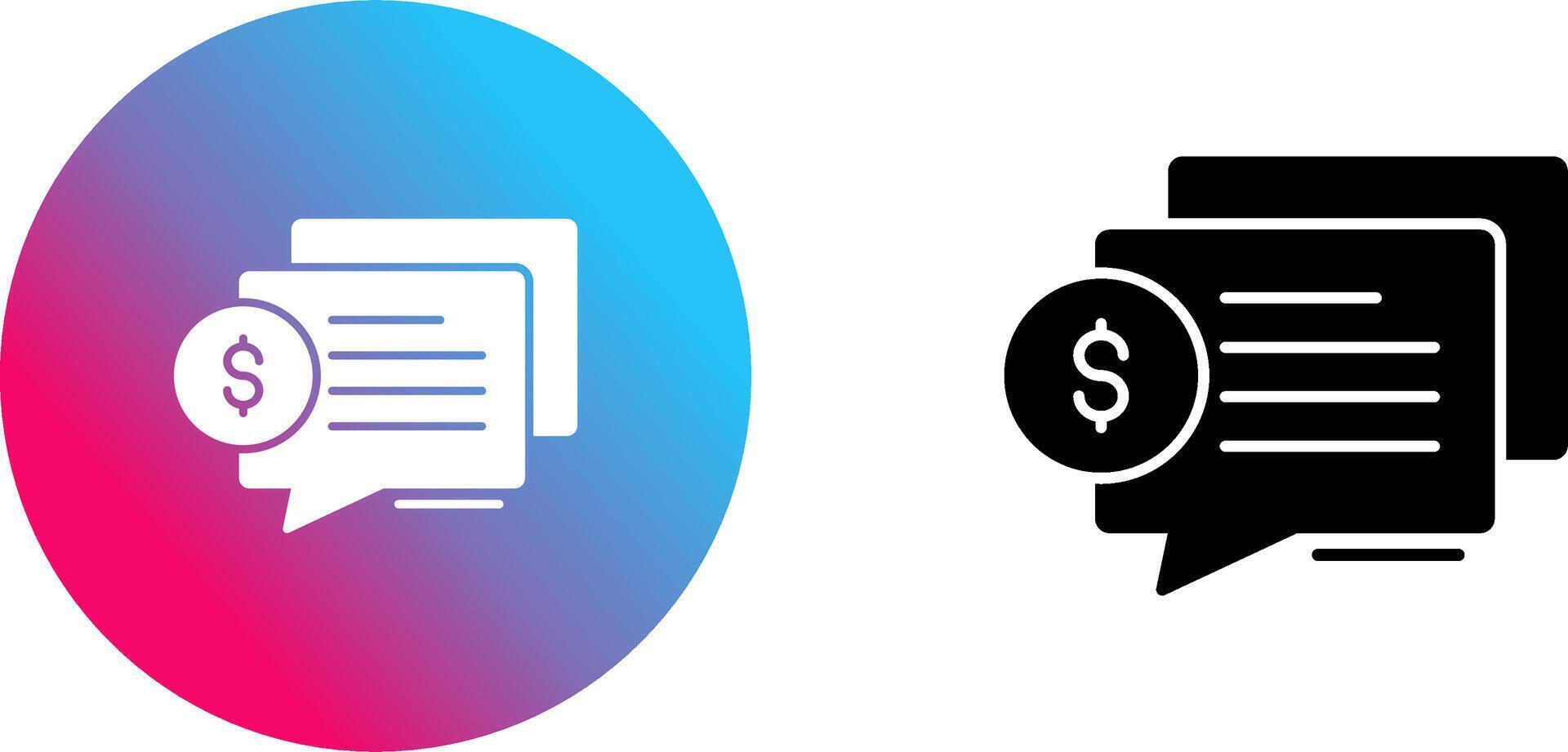 Dialog Icon Design vector