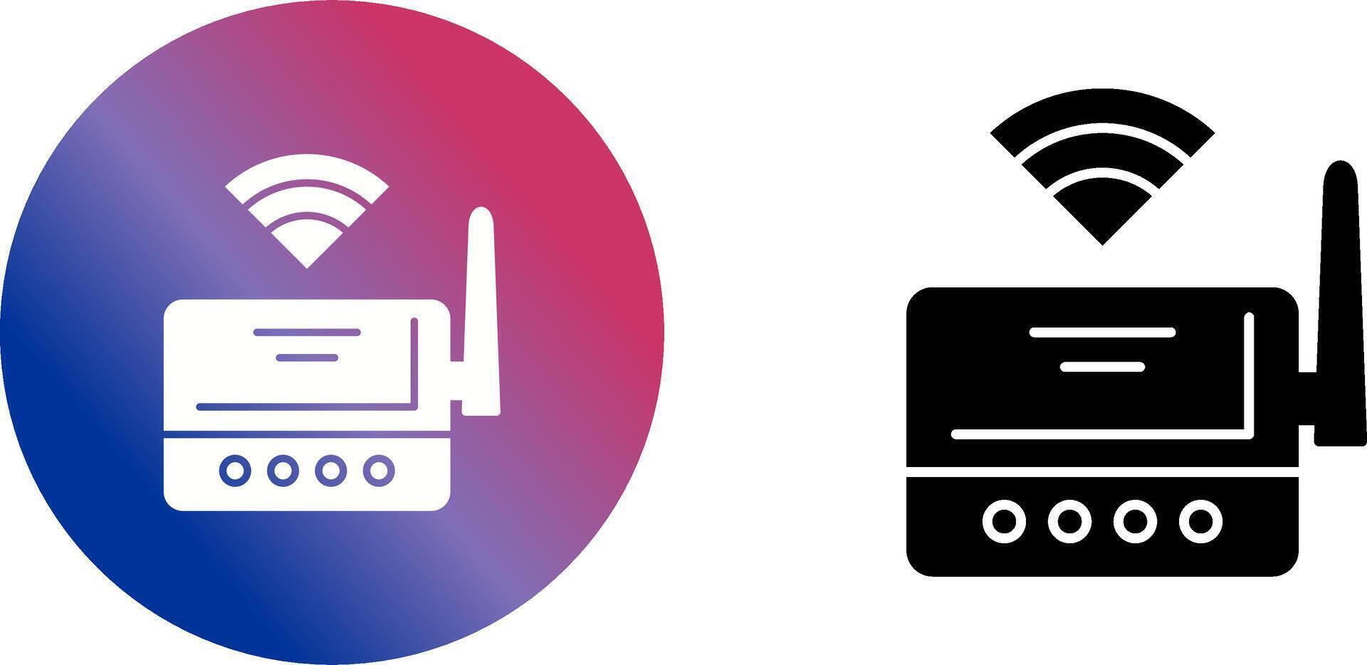 Wifi Router Icon Design vector