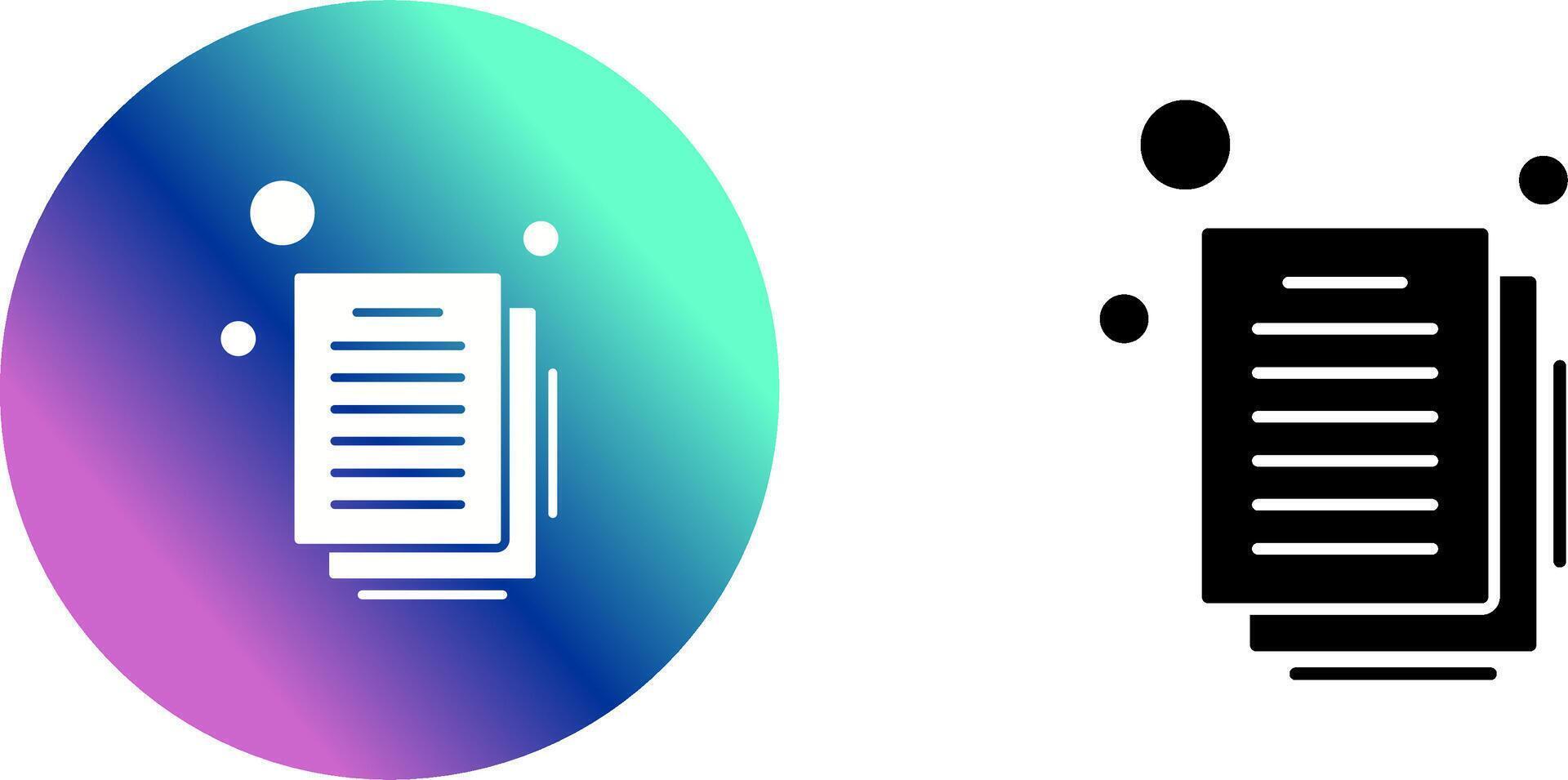 Document Icon Design vector