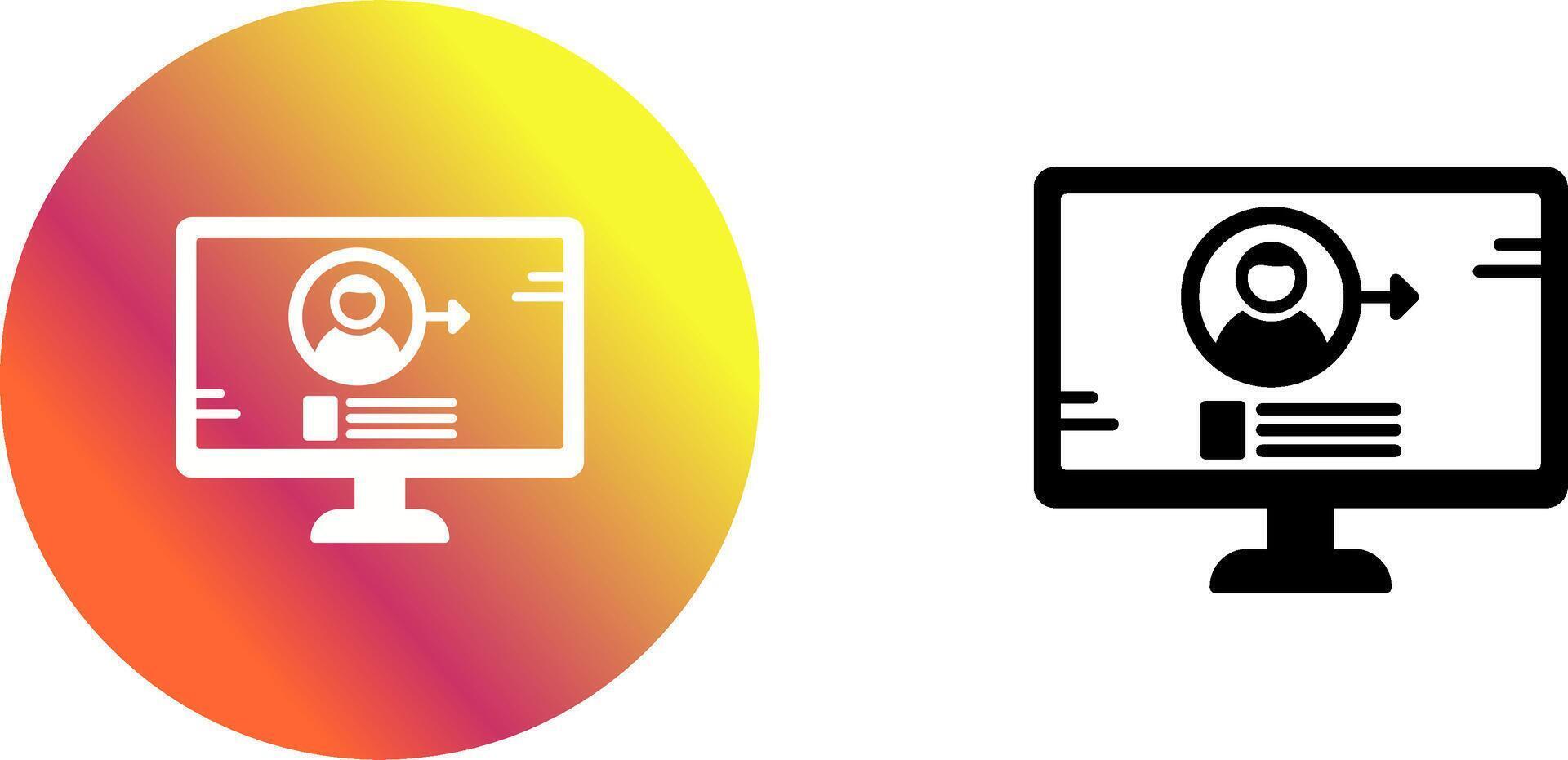 Log In Icon Design vector