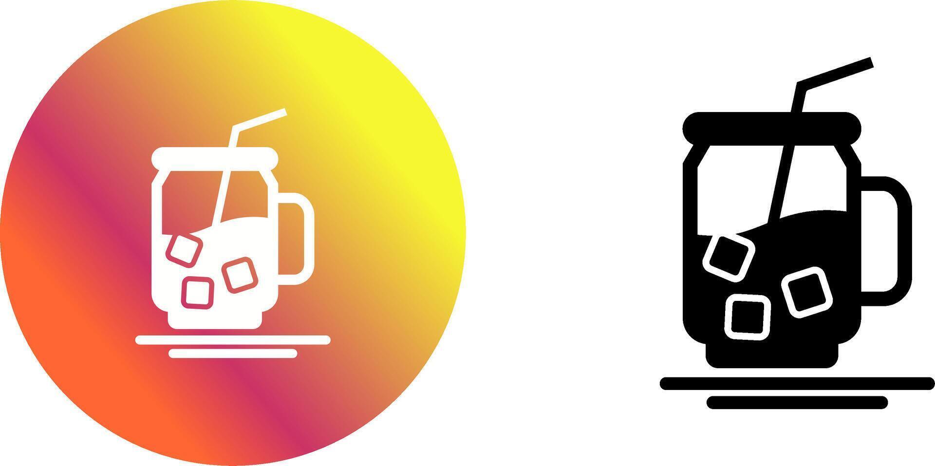 Iced Tea Icon Design vector