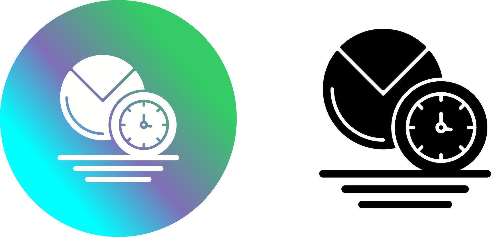 Pie Chart Icon Design vector
