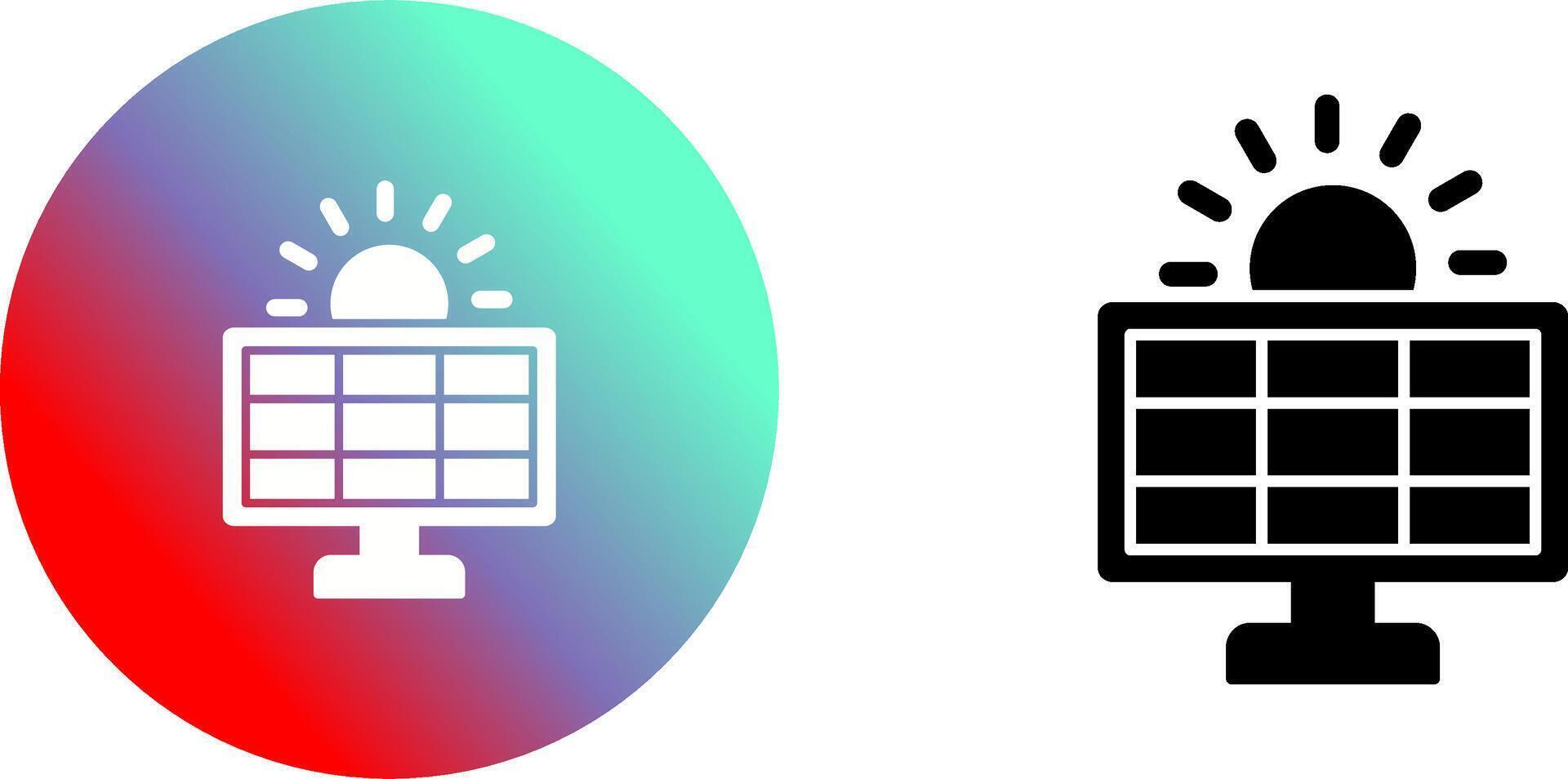 Solar System Icon Design vector