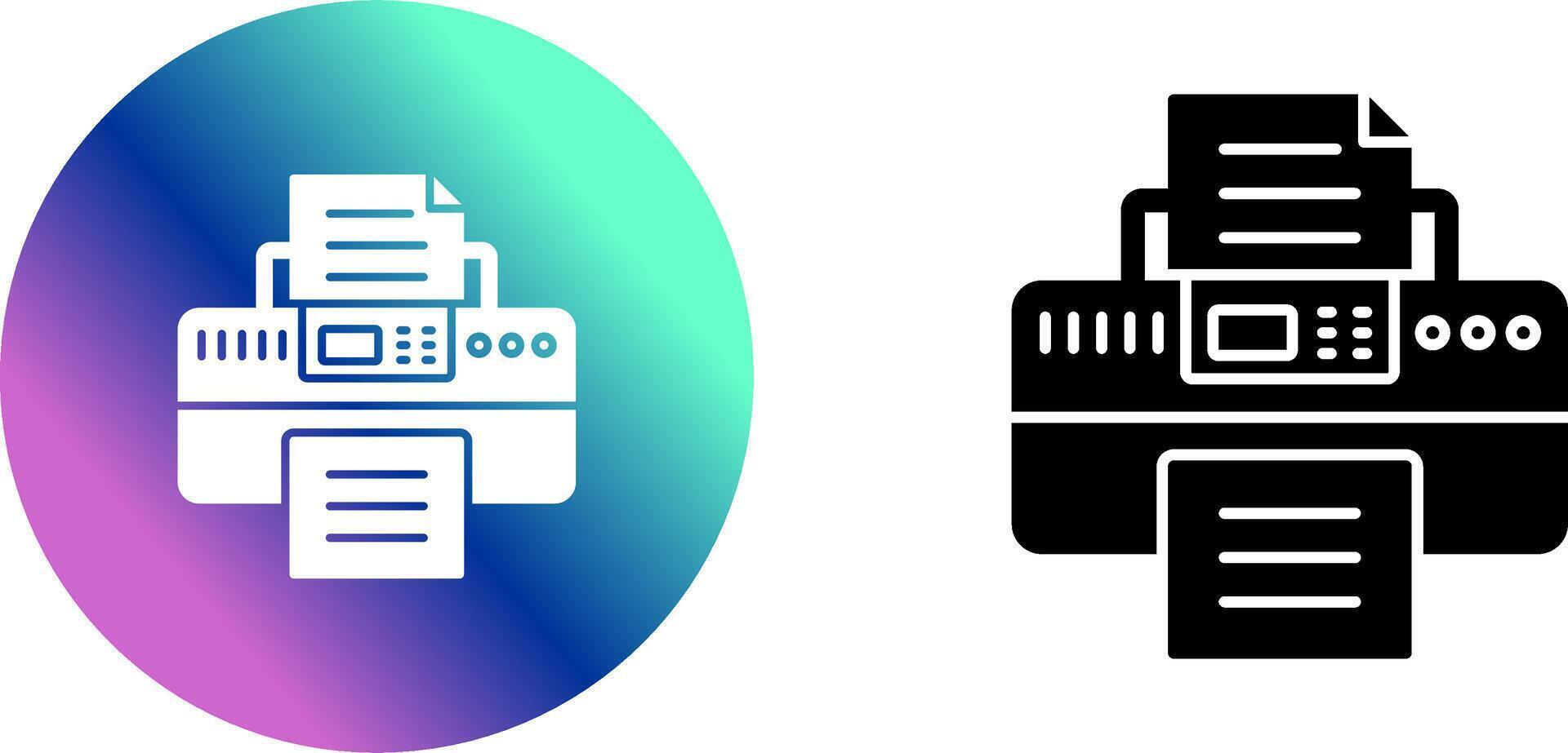 Printer Icon Design vector