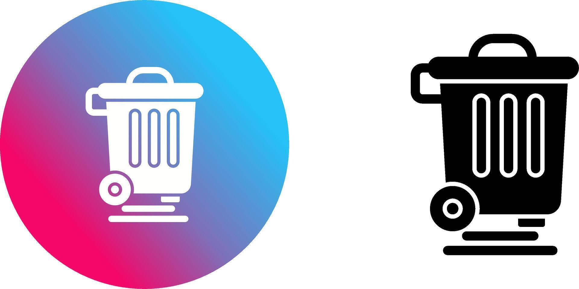 Dustbin Icon Design vector