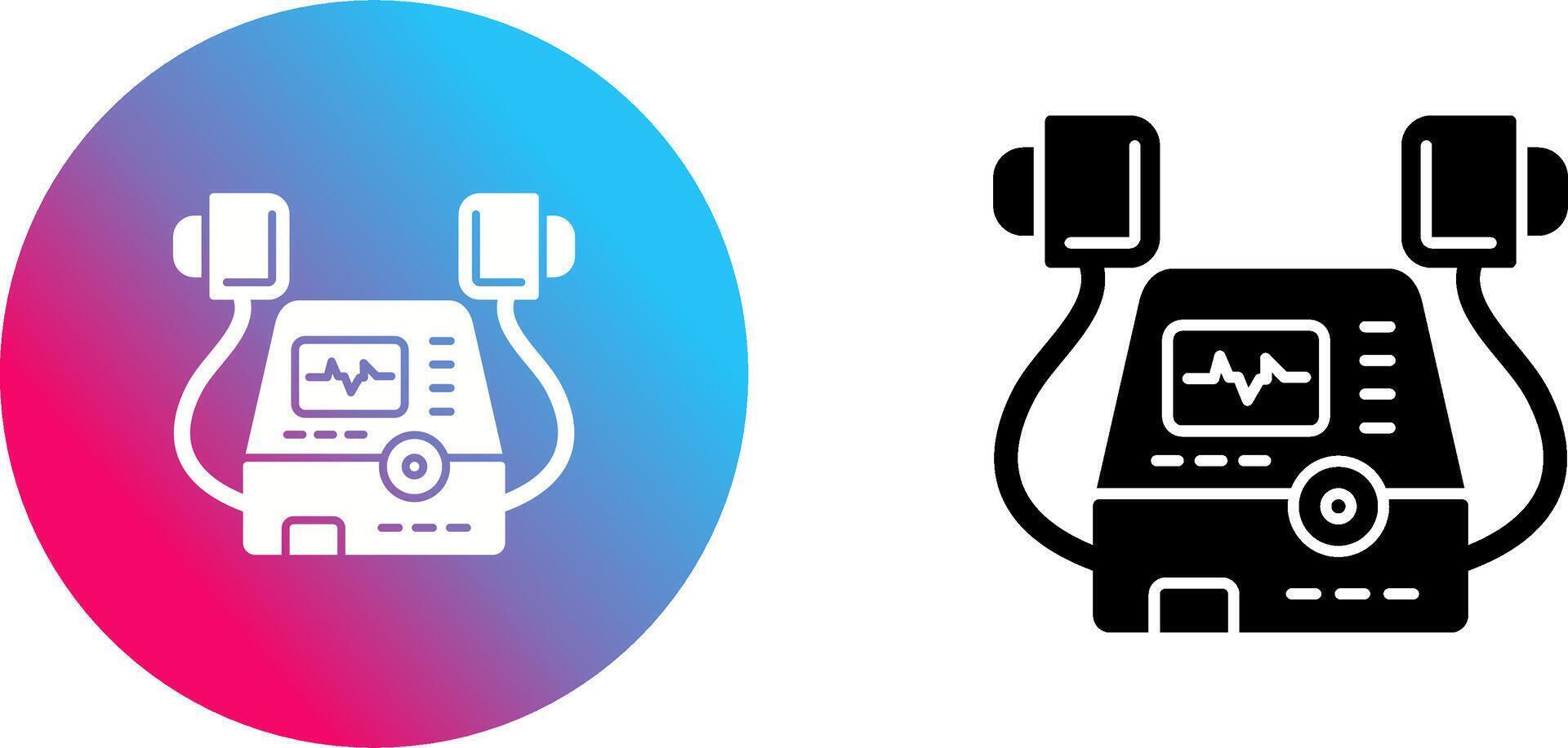 Defribillator Icon Design vector