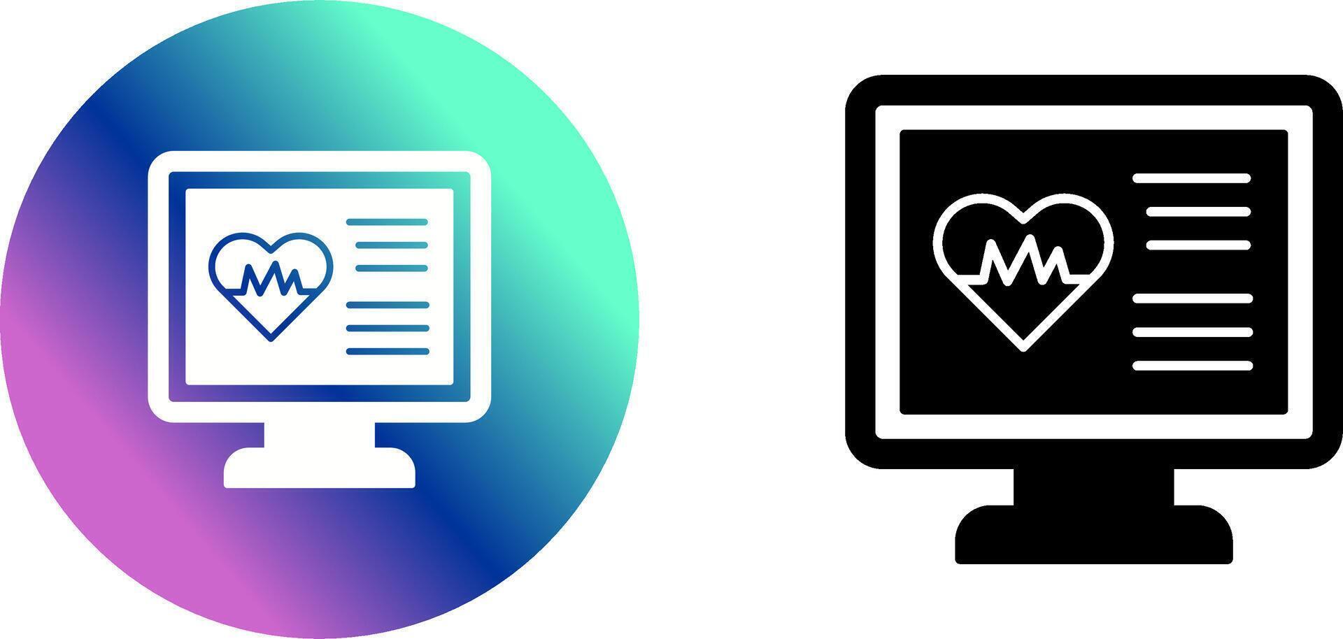 Cardiogram Icon Design vector