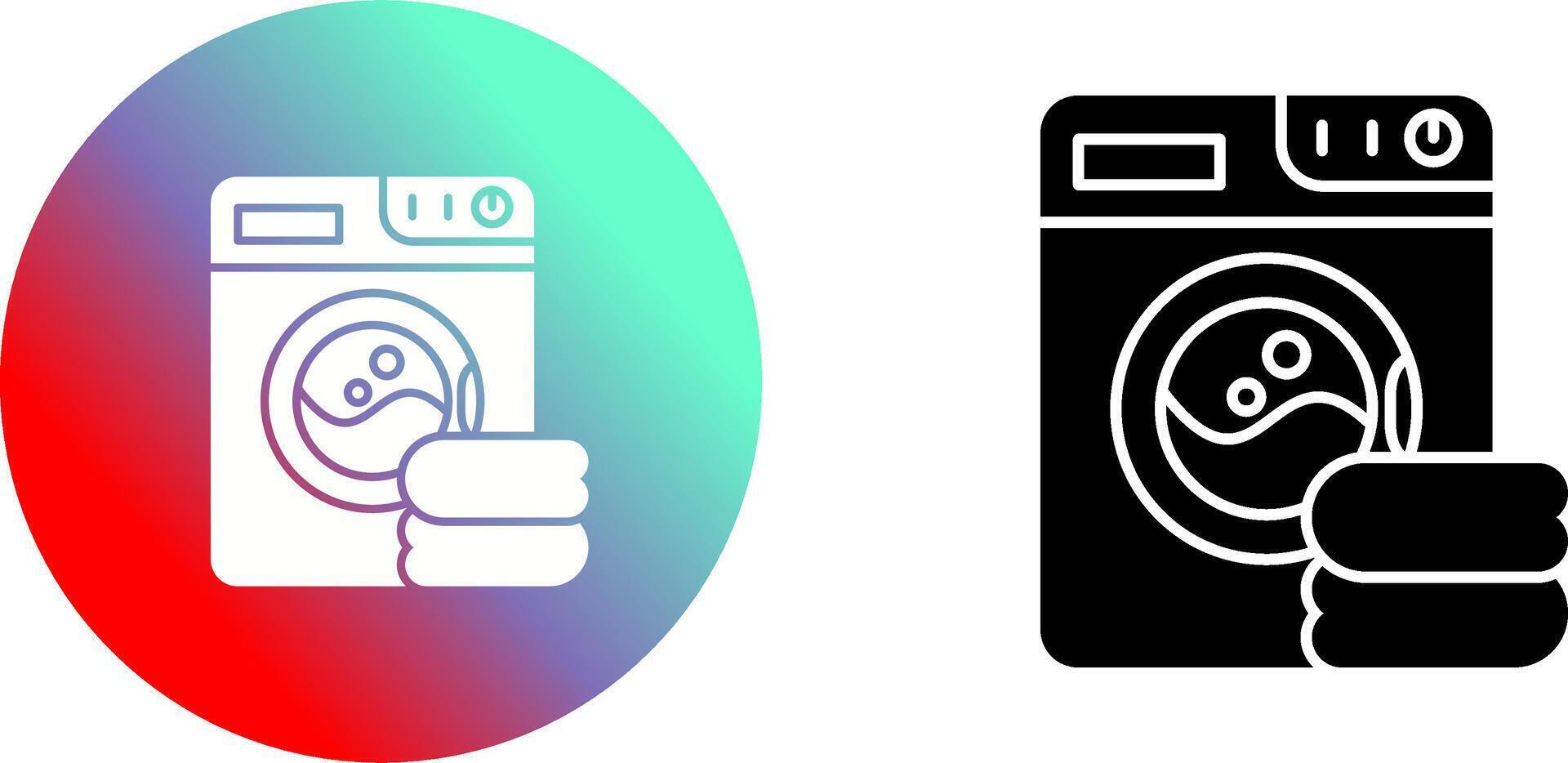 Washing Machine Icon Design vector