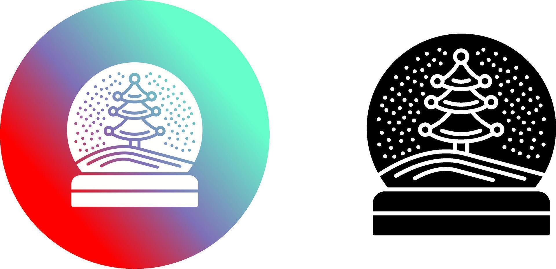 Snow Glob Icon Design vector