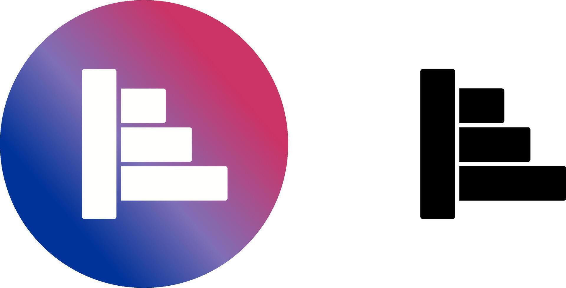 Object Alignment Icon Design vector