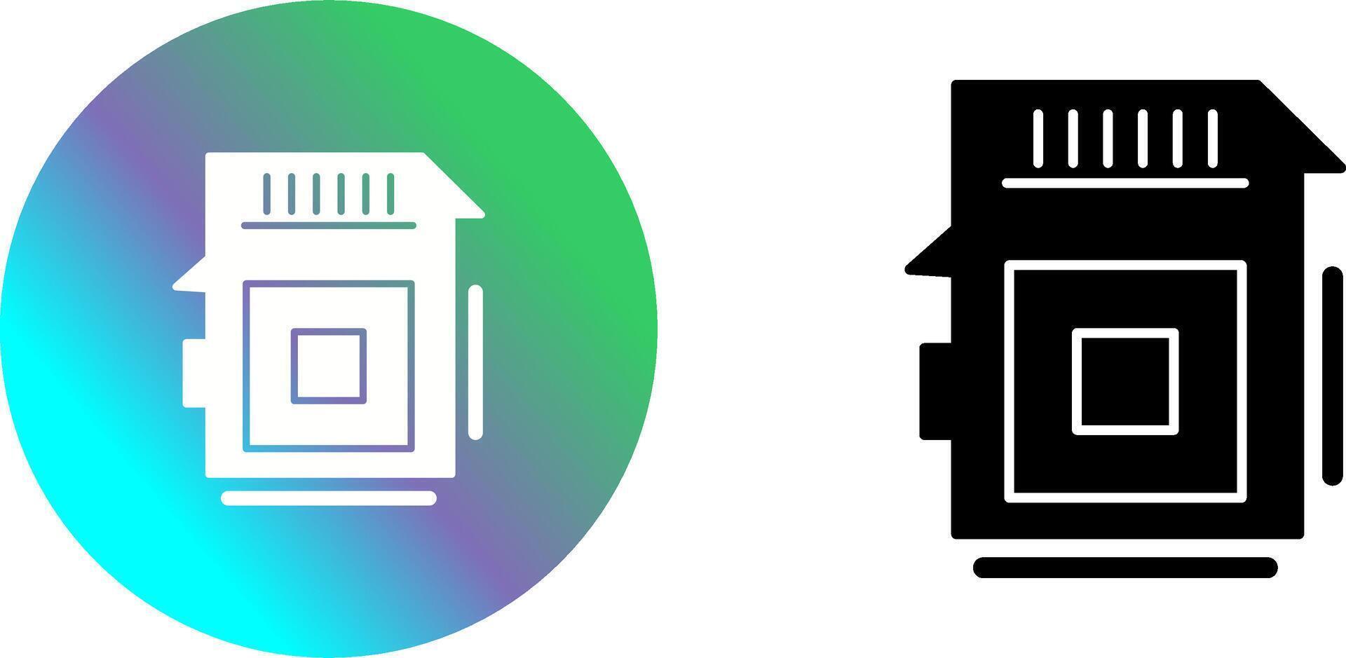 Sd Card Icon Design vector