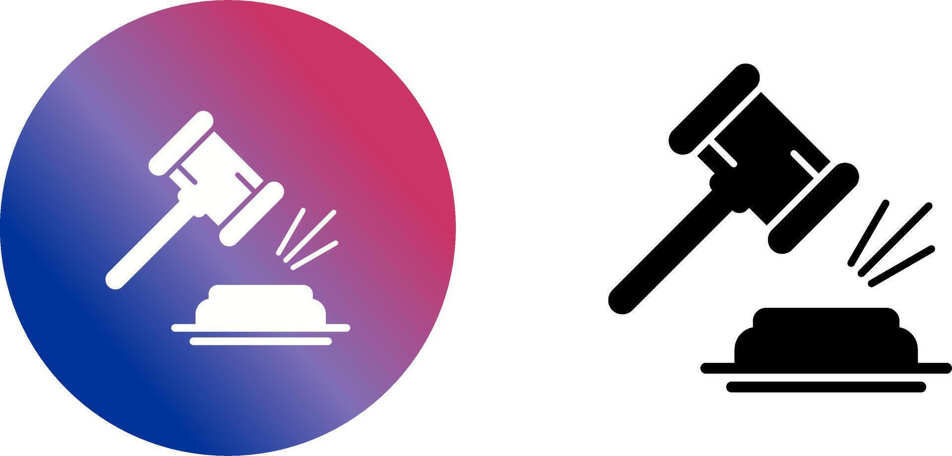 Gavel Icon Design vector