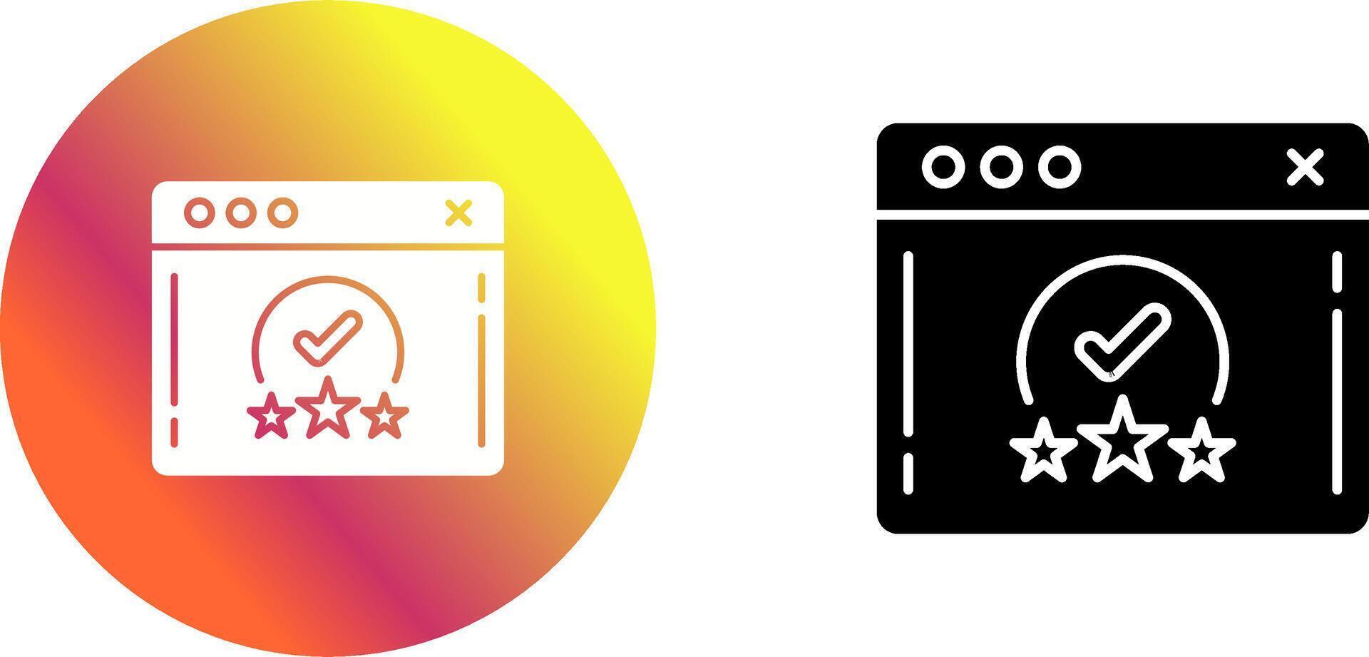 Rating Icon Design vector