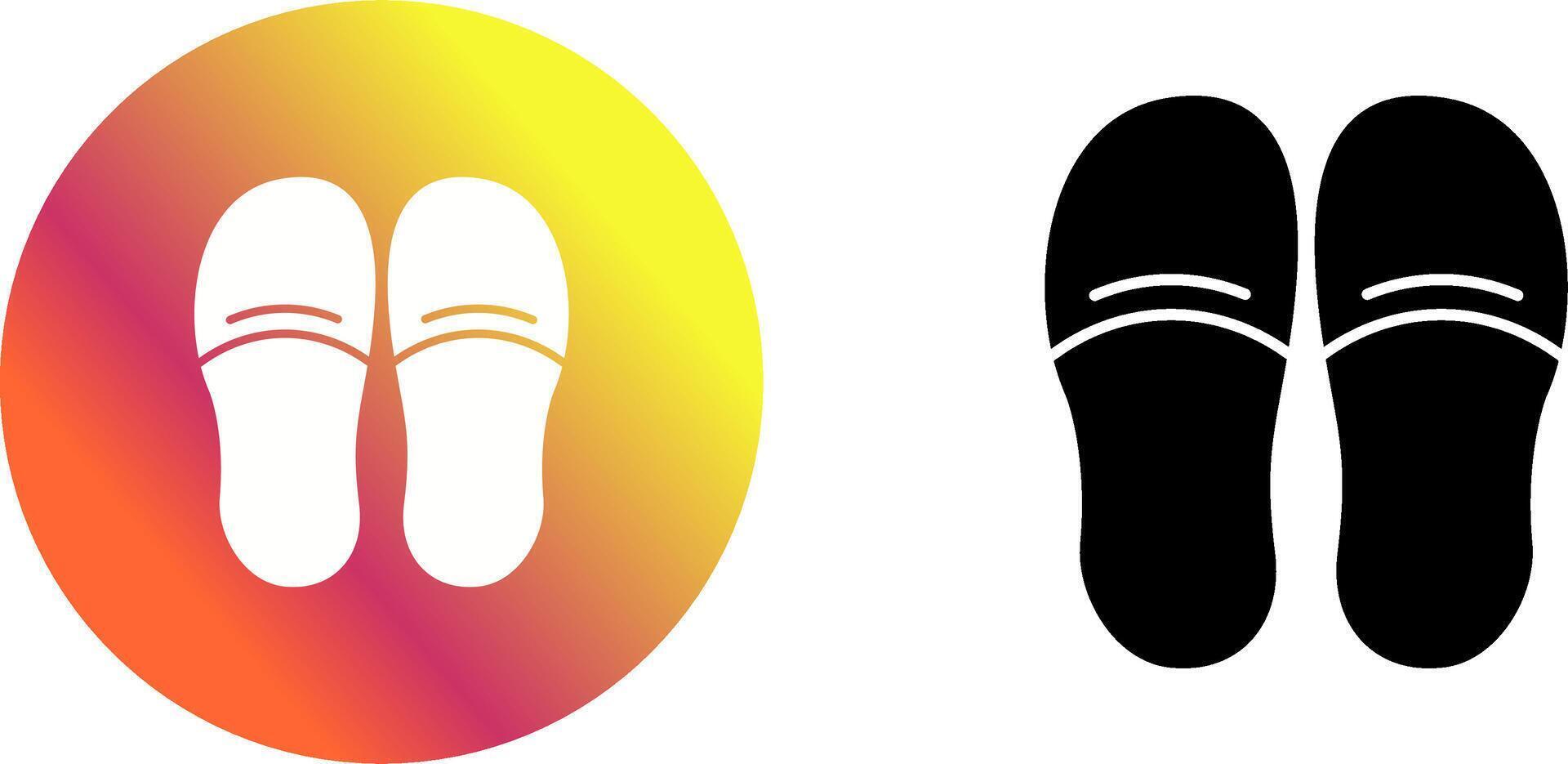 Slippers Icon Design vector