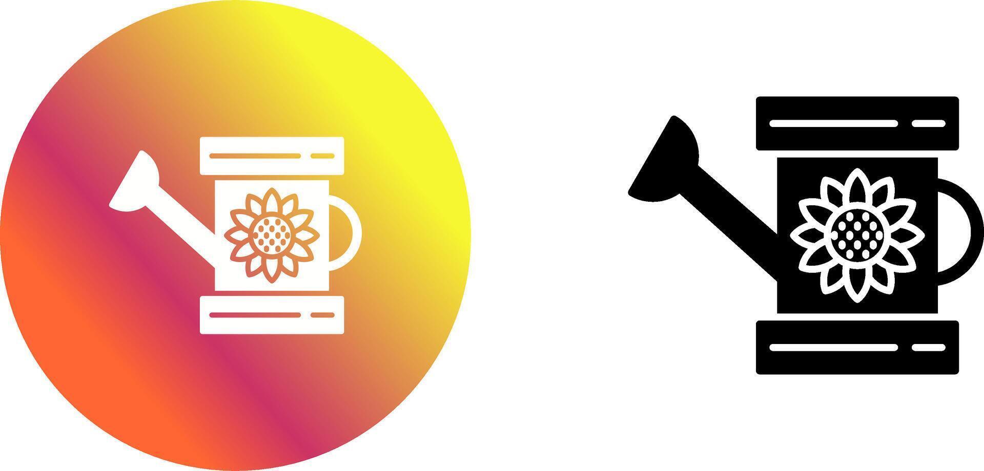 Watering Can Icon Design vector