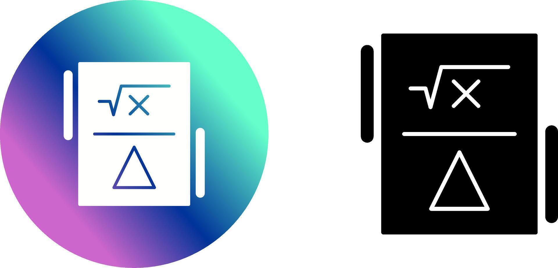 Formula Icon Design vector