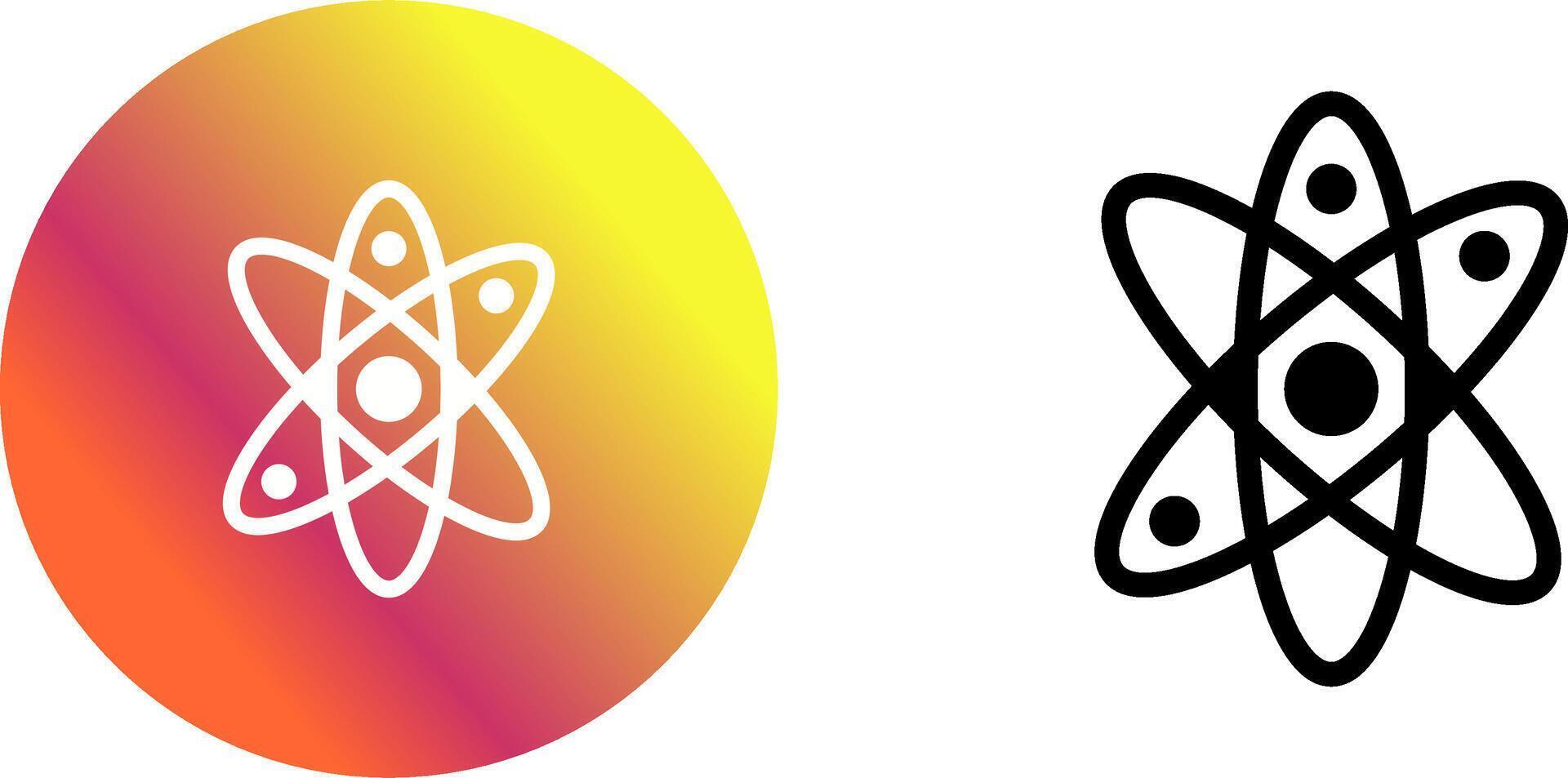 Atom Icon Design vector