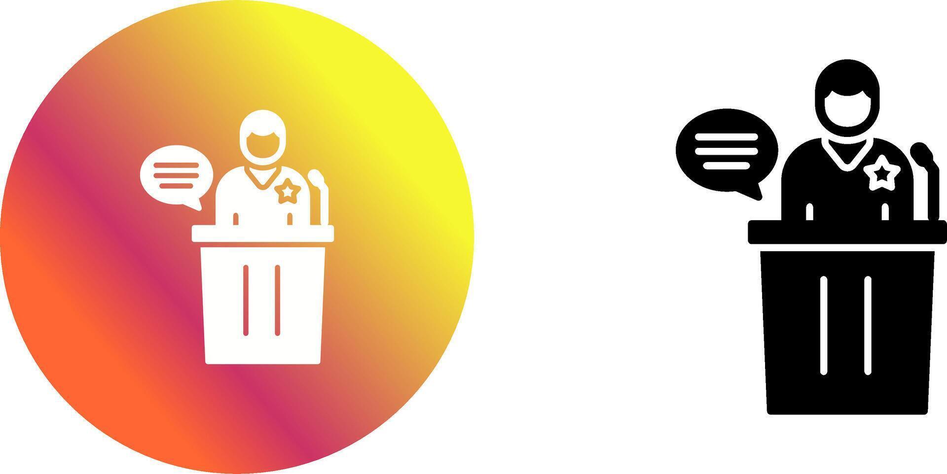 Debate Icon Design vector