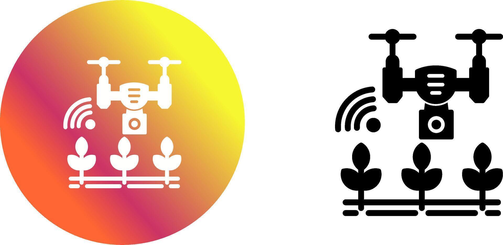 Smart Farm Icon Design vector