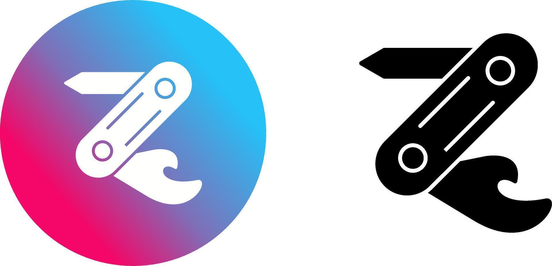 Swiss Army Knife Icon Design vector