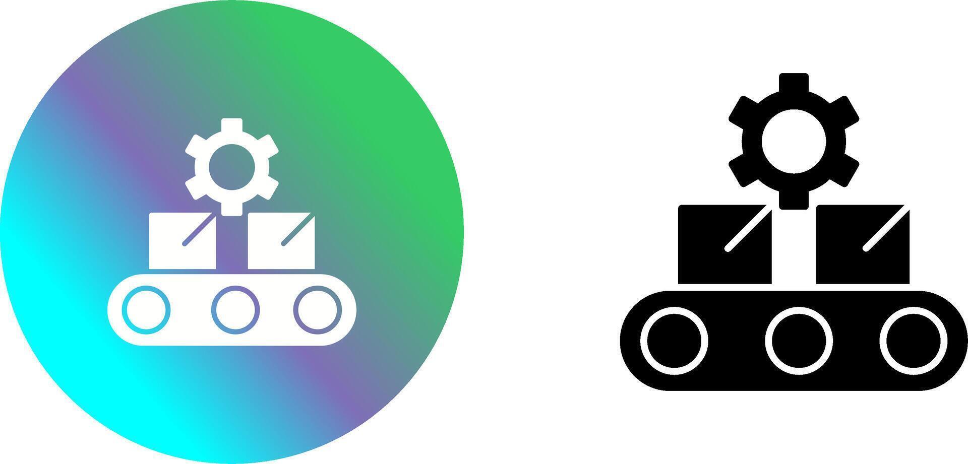 Conveyor Belt Icon Design vector