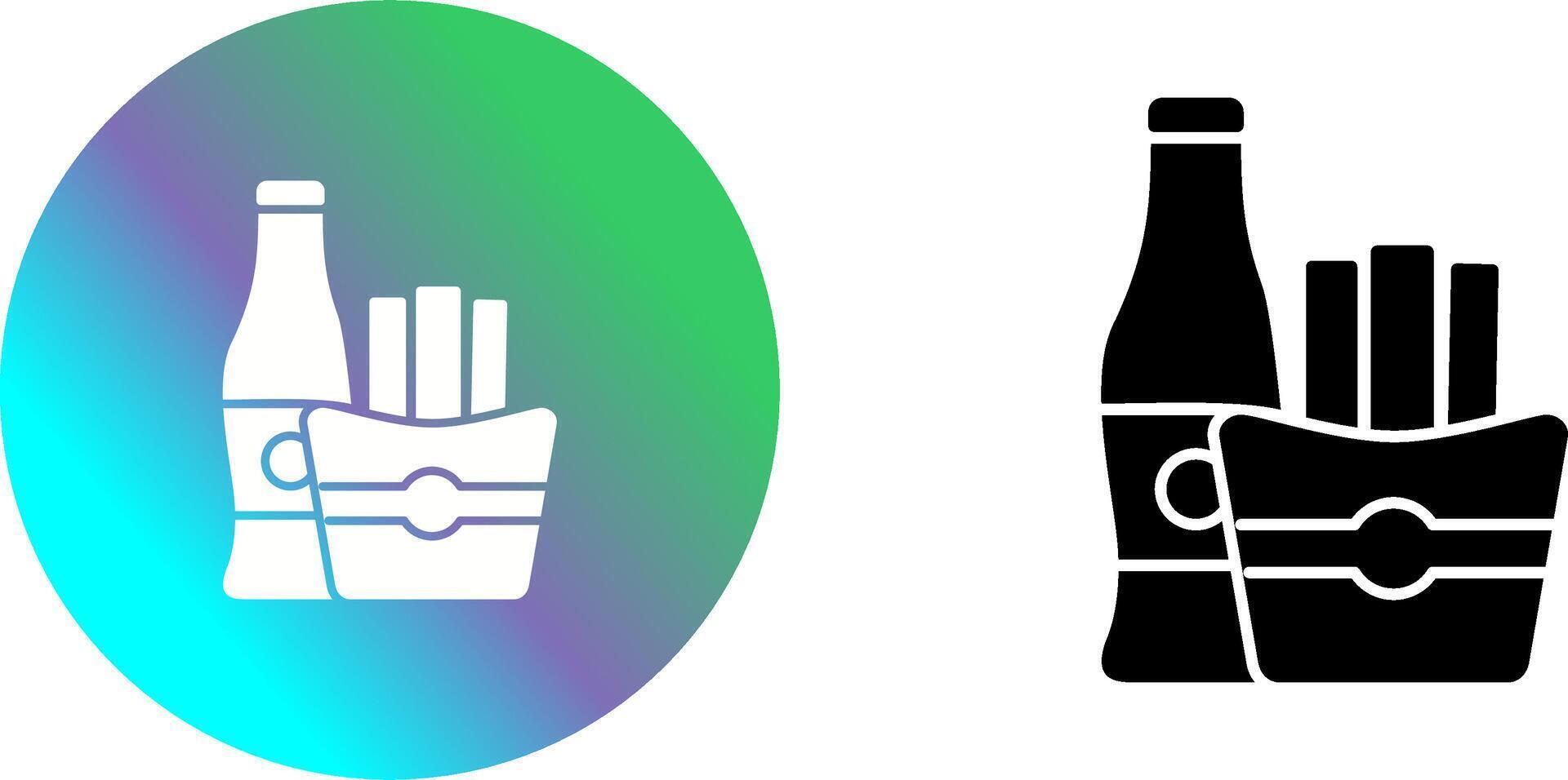 French Fries Icon Design vector