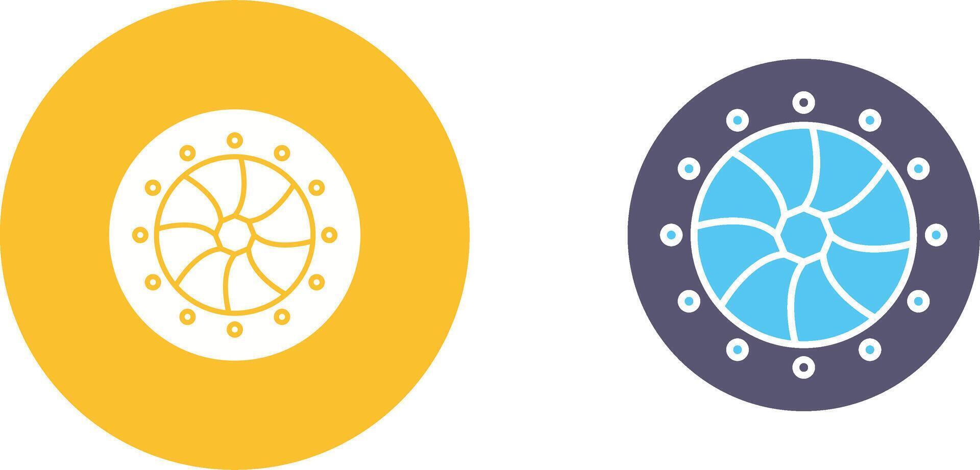 Unique Optical Diaphram Icon Design vector