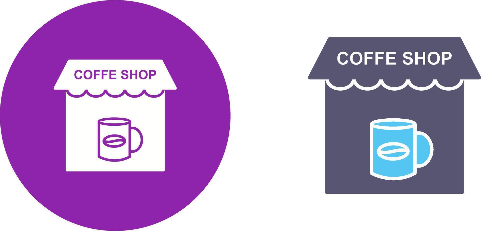 Coffee Shop Icon Design vector