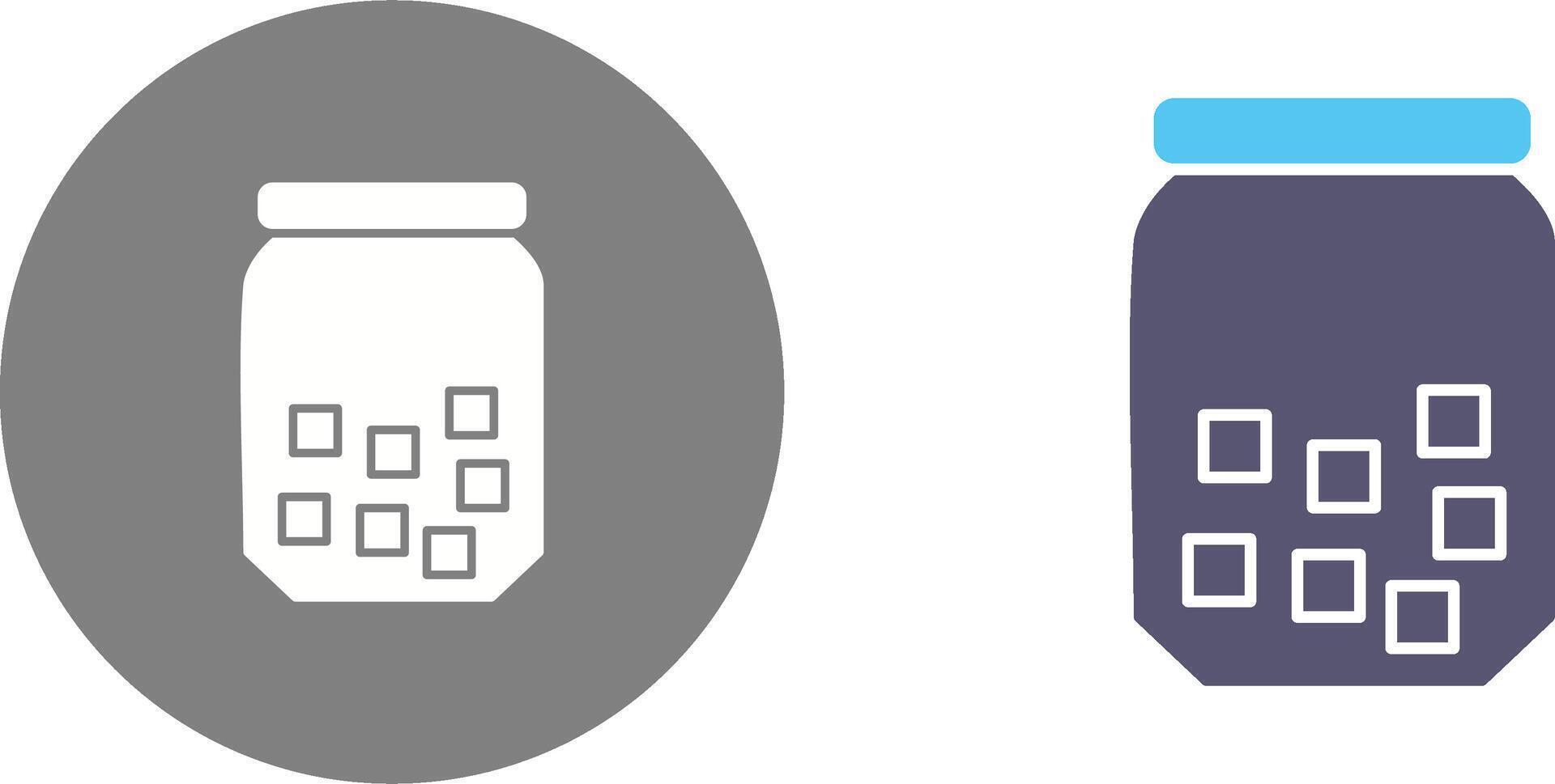 Sugar Bottle Icon Design vector