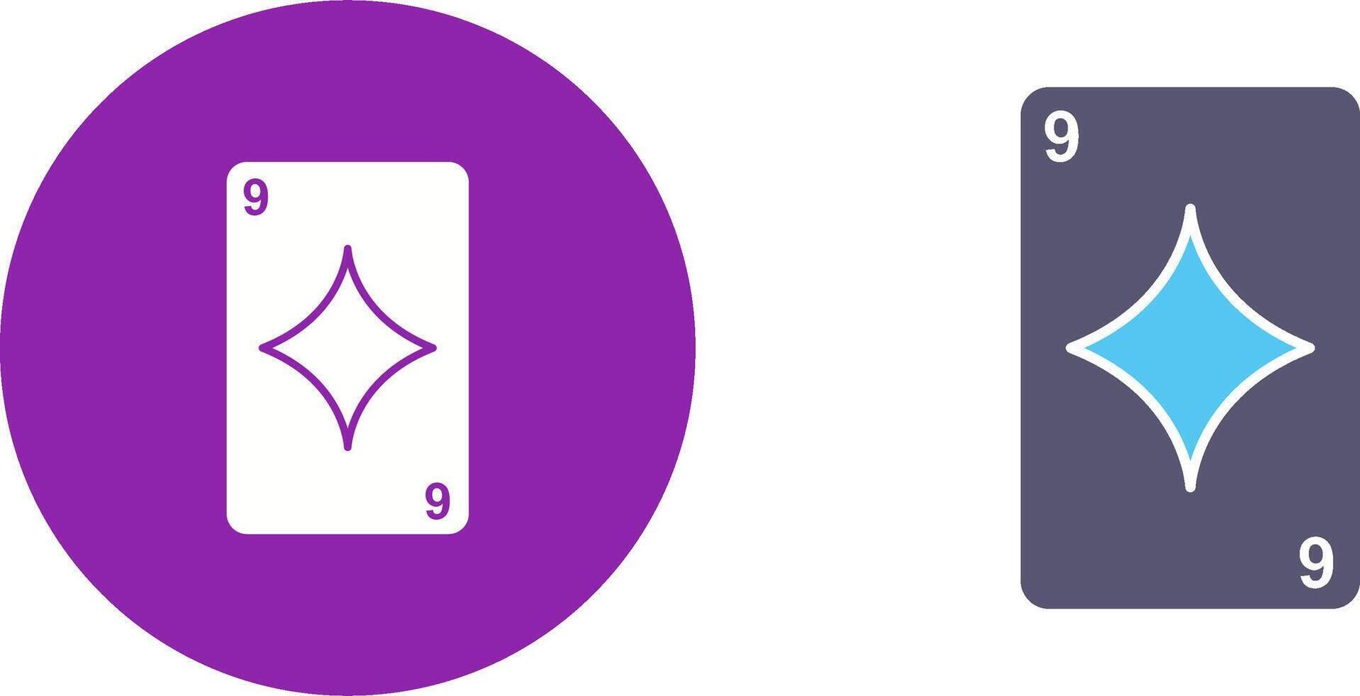 Diamonds Card Icon Design vector
