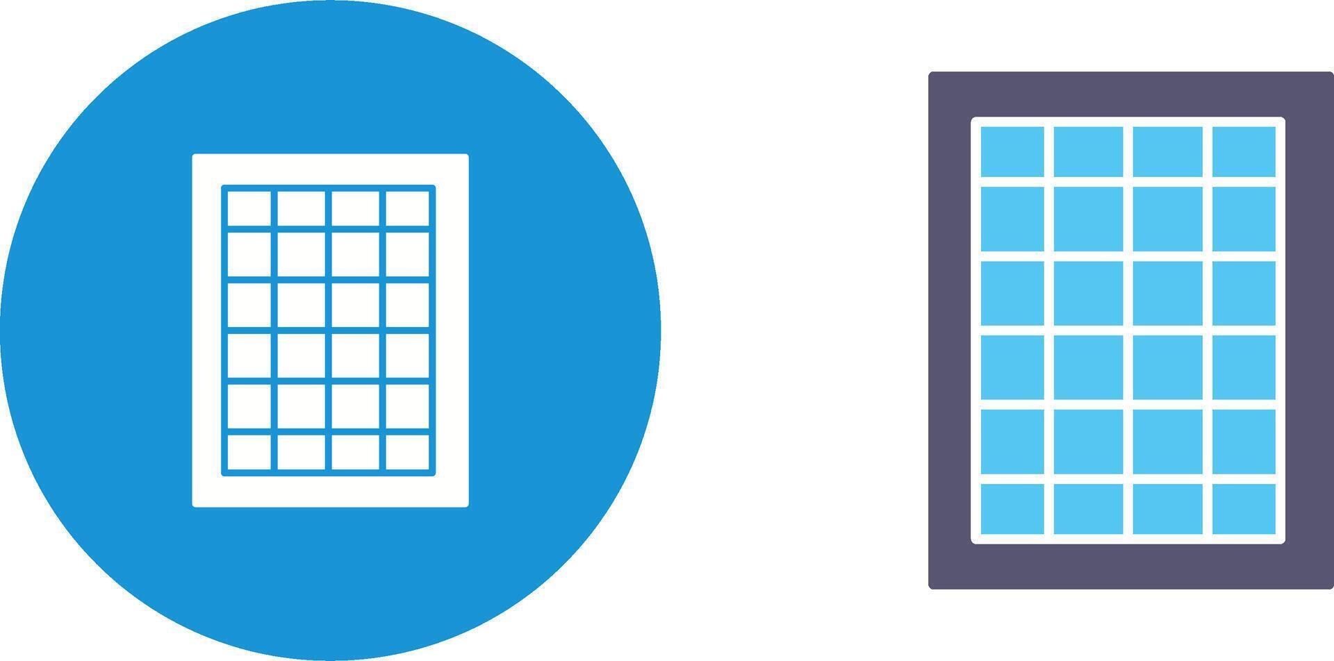 Table of Rates Icon Design vector