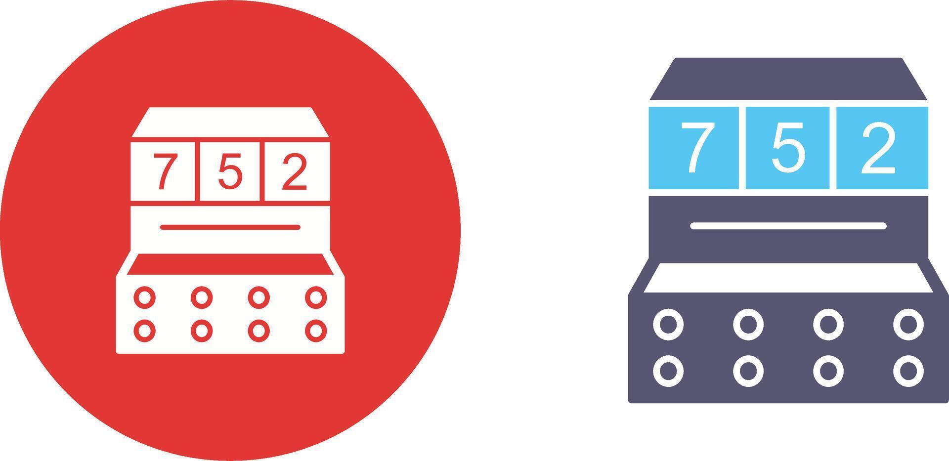 Slot Machine Icon Design vector