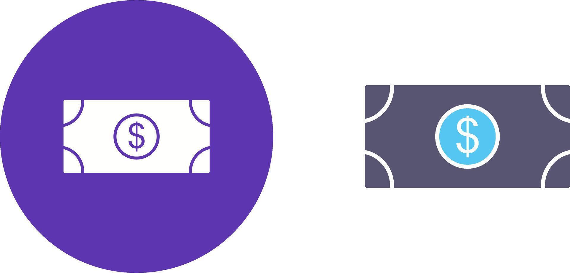 Dollar Bill Icon Design vector