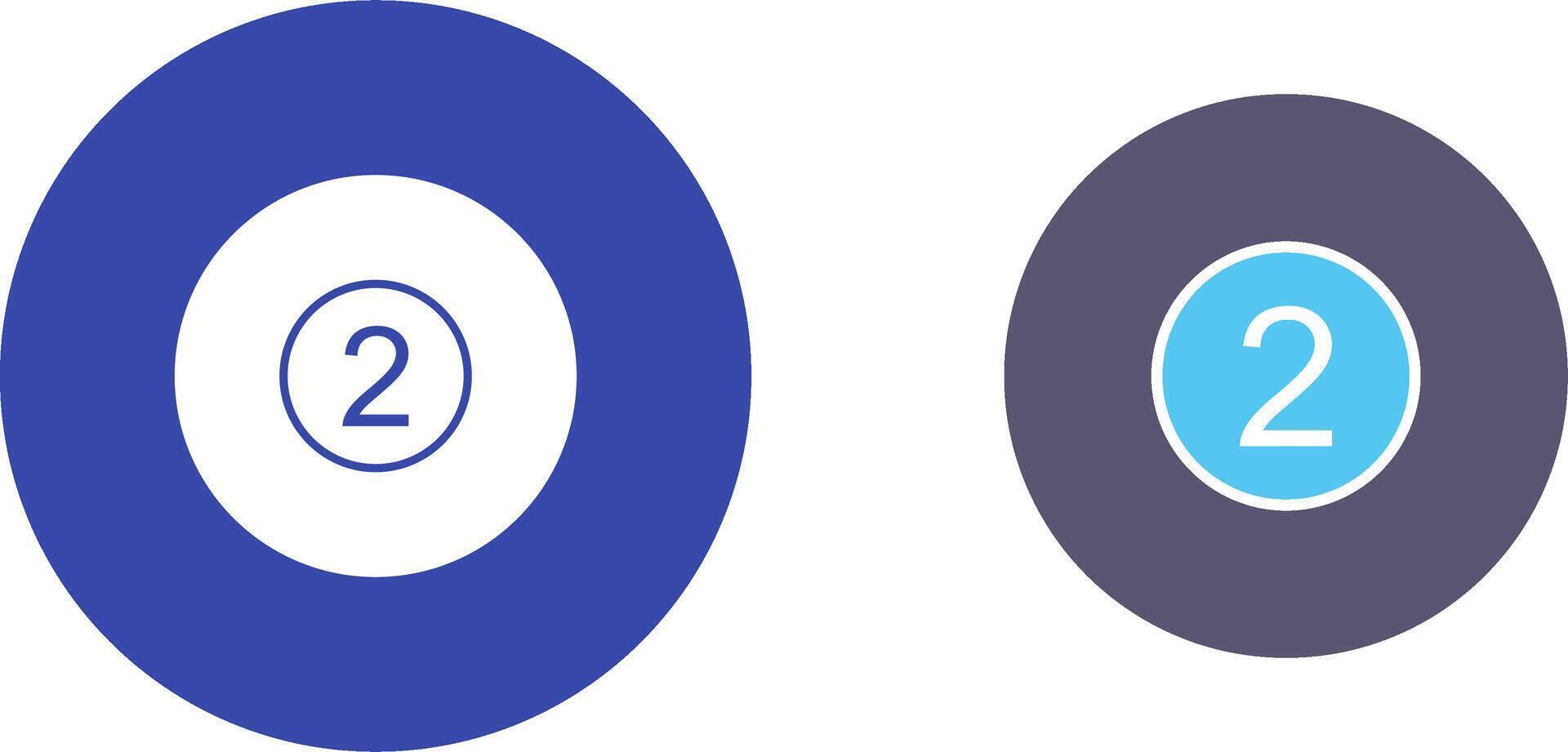 Pool Ball Icon Design vector