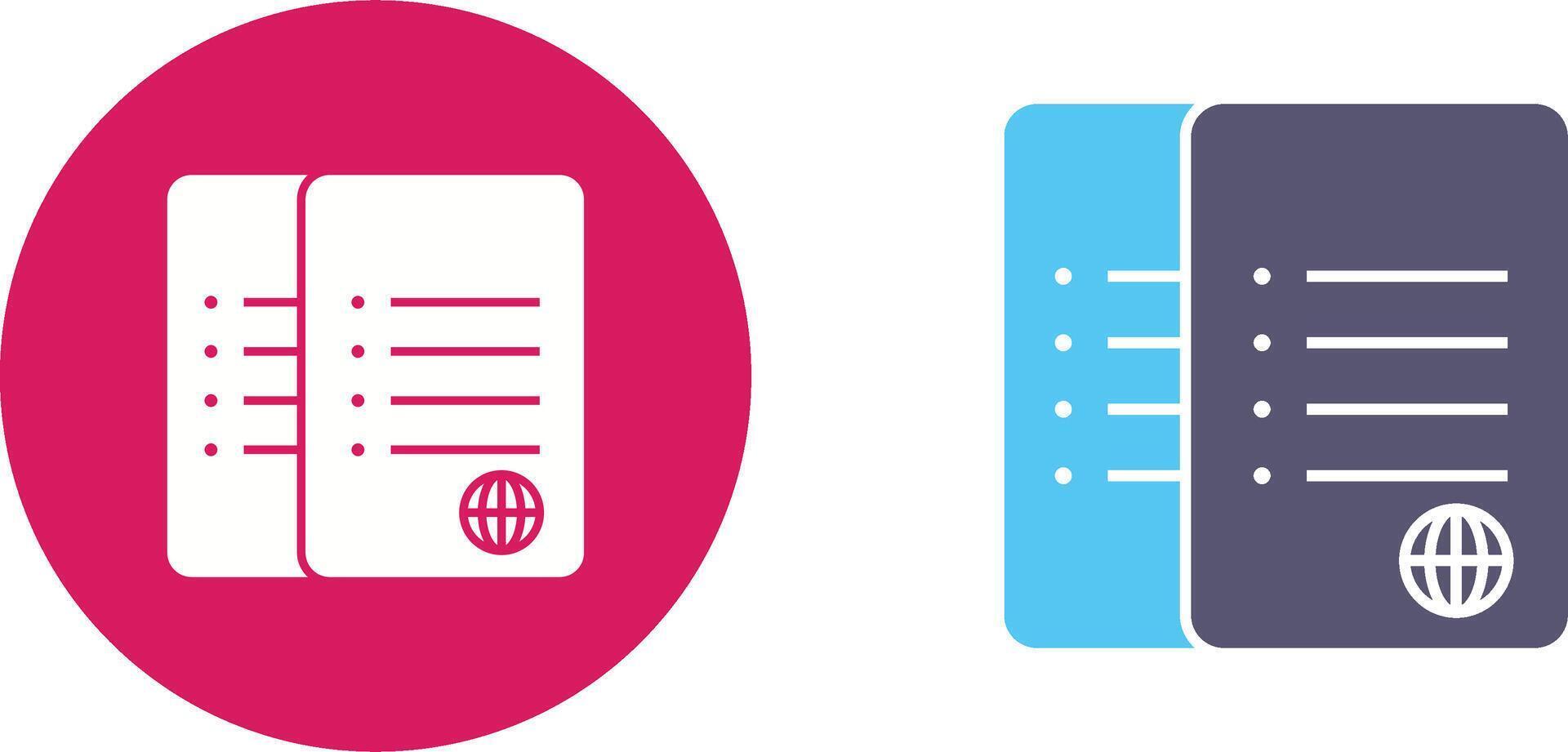 Unique Network Files Icon Design vector